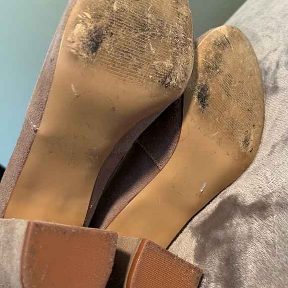 Steve Madden Sagan Women’s Tan Suede & leather Tall Slouchy Boots - Picture 5 of 5